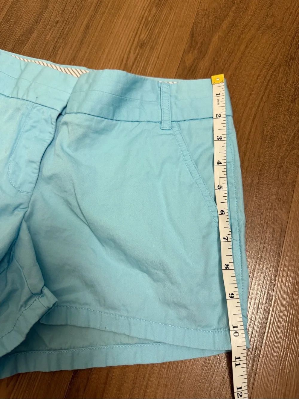 J. Crew Light Turquoise Blue Cotton Chino Shorts